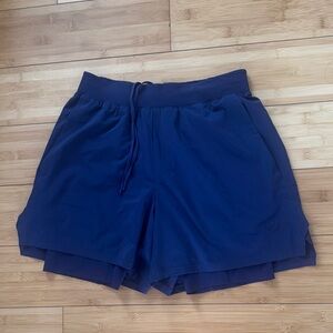 Lululemon Athletica Deep Blue Athletic Shorts